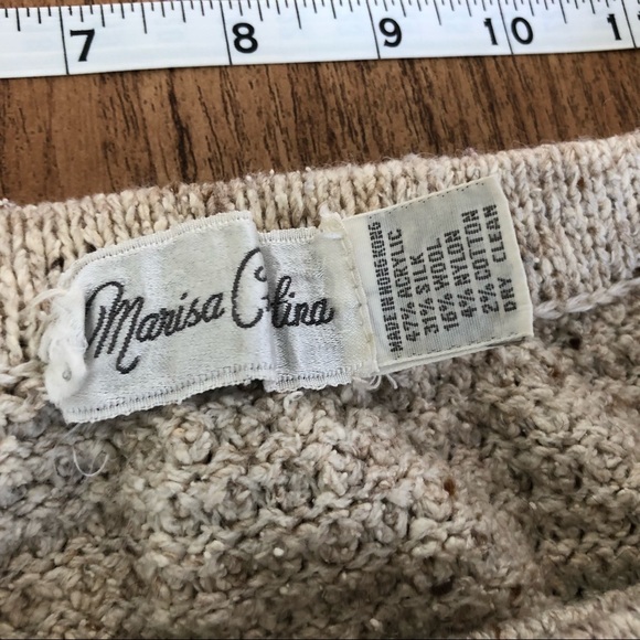 Vintage Marisa Christina Sweater Skirt with wooden buttons - Picture 8 of 8